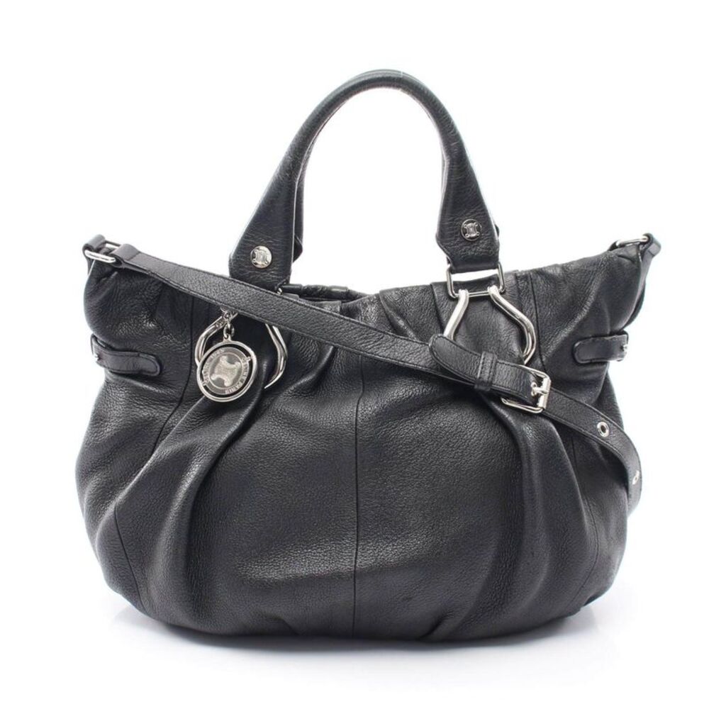 CELINE Pillow Leather 2way Shoulder Bag